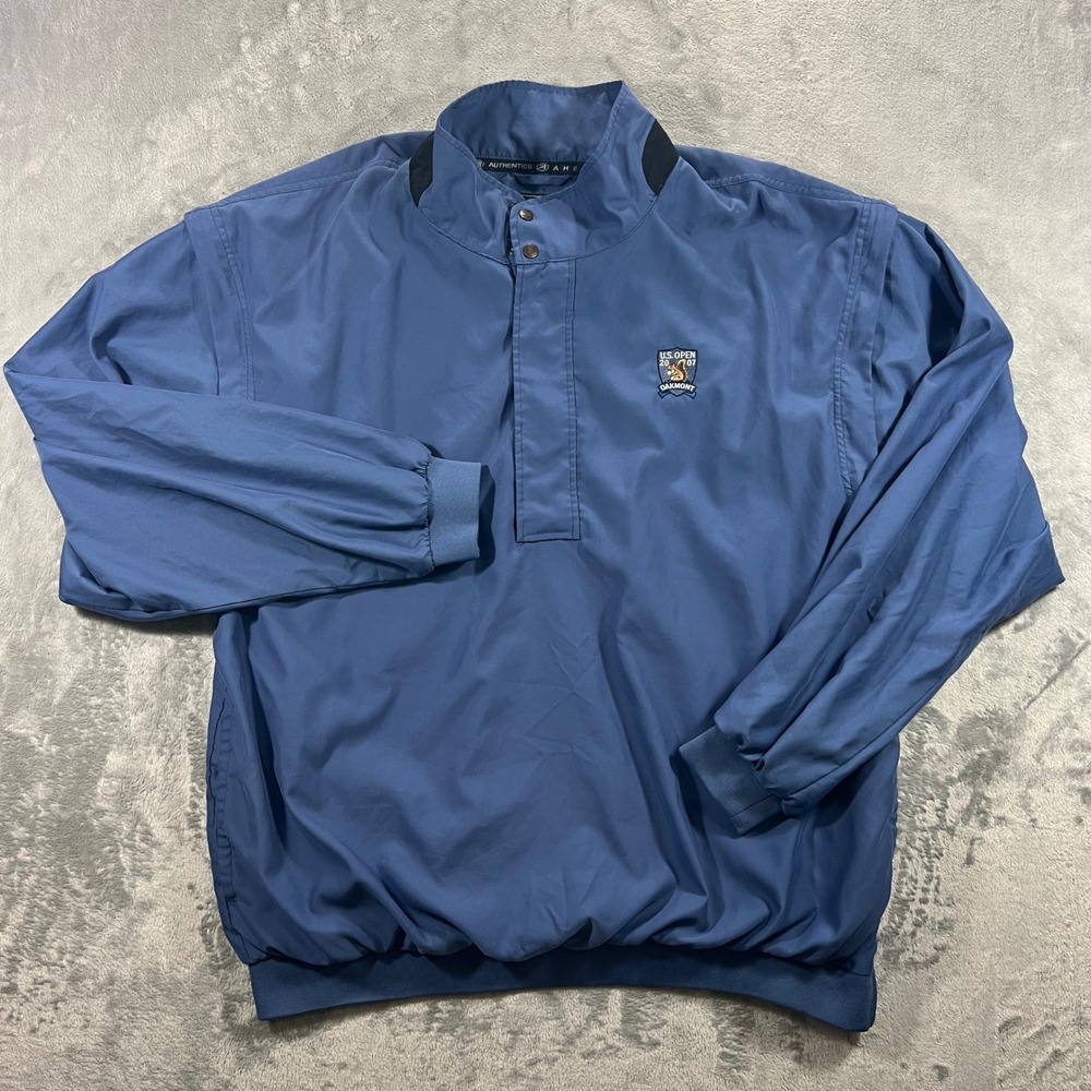 AHEAD AUTHENTICS 2007 U.S. Open Oakmont Windbreaker Mens XXL Blue WJ23‎ Golf